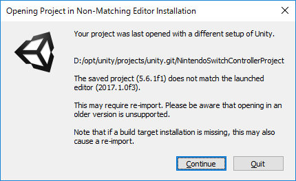 Unity 2017 re-import