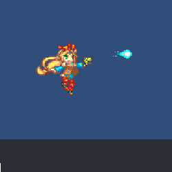 Unity 2D ドットユニティちゃん ジャンプショット